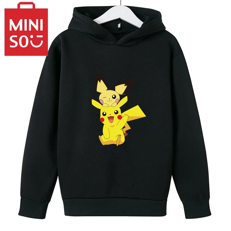 

Miniso Autumn and Winter Fashion Children 3-15 years old sports and leisure daily outdoor cartoon children hoodie size 100-160