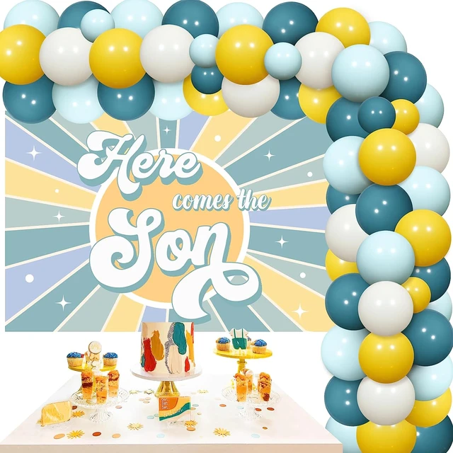 Here Comes The Son Baby Shower Decoration Boy Sunshine Blue