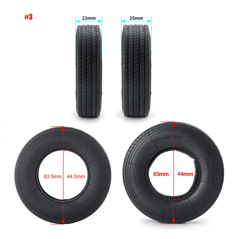 YEAHRUN 22/25/28/30 ミリメートルゴムタイヤホイールタイヤ