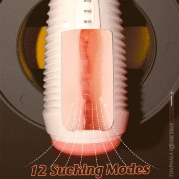 12 Speeds Sucking Masturbator Cup Vagina Anal Blowjob Pussy Male Automatic Swallow Vibration Masturbator Adult Sex toys for Men 2