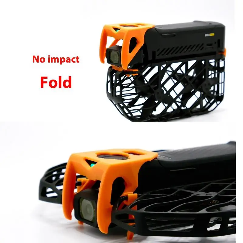 Support de transport pour drone en PLA imprimé 3D, léger et résistant, avec un drone installé pour montrer l'ajustement.
