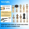 Adapter For High Pressure Washer Machine Quick Connector 1/4" to Spray Gun Wand Lance Adapter 1/4" Quick Plug For Karcher 1