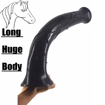 Super Long Big Huge dildo 13.8 Inch 35cm Horse dildo Sex Toys For Woman Penis Realistic Giant Animal Dildo Suction Cup Dildos. 1