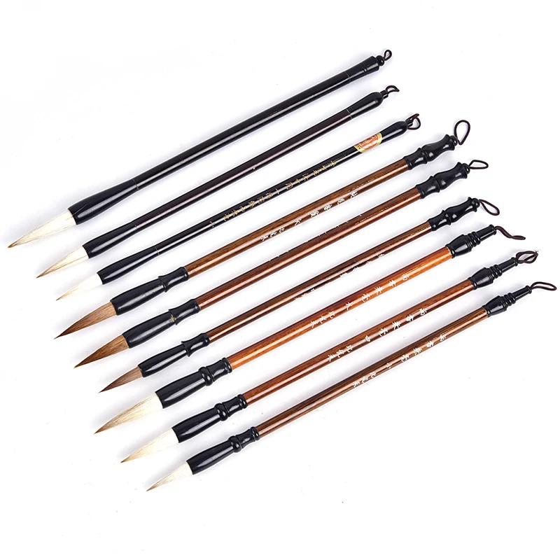 Wolf Hair Calligraphy Brush, Chinese Writing Brush for Artist Drawing & Painting