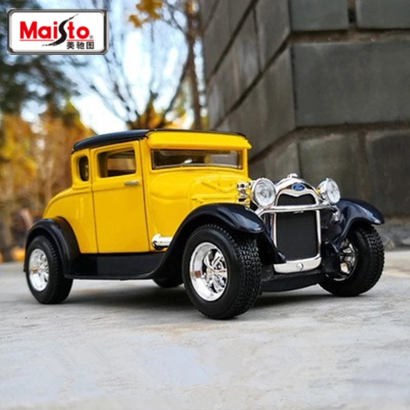 

Maisto 1:24 1929, Ford Модель, сплав, классическая модель автомобиля, литая под давлением, металлическая игрушка, спортивный автомобиль, модель автомобиля, имитация, коллекция, подарок для детей