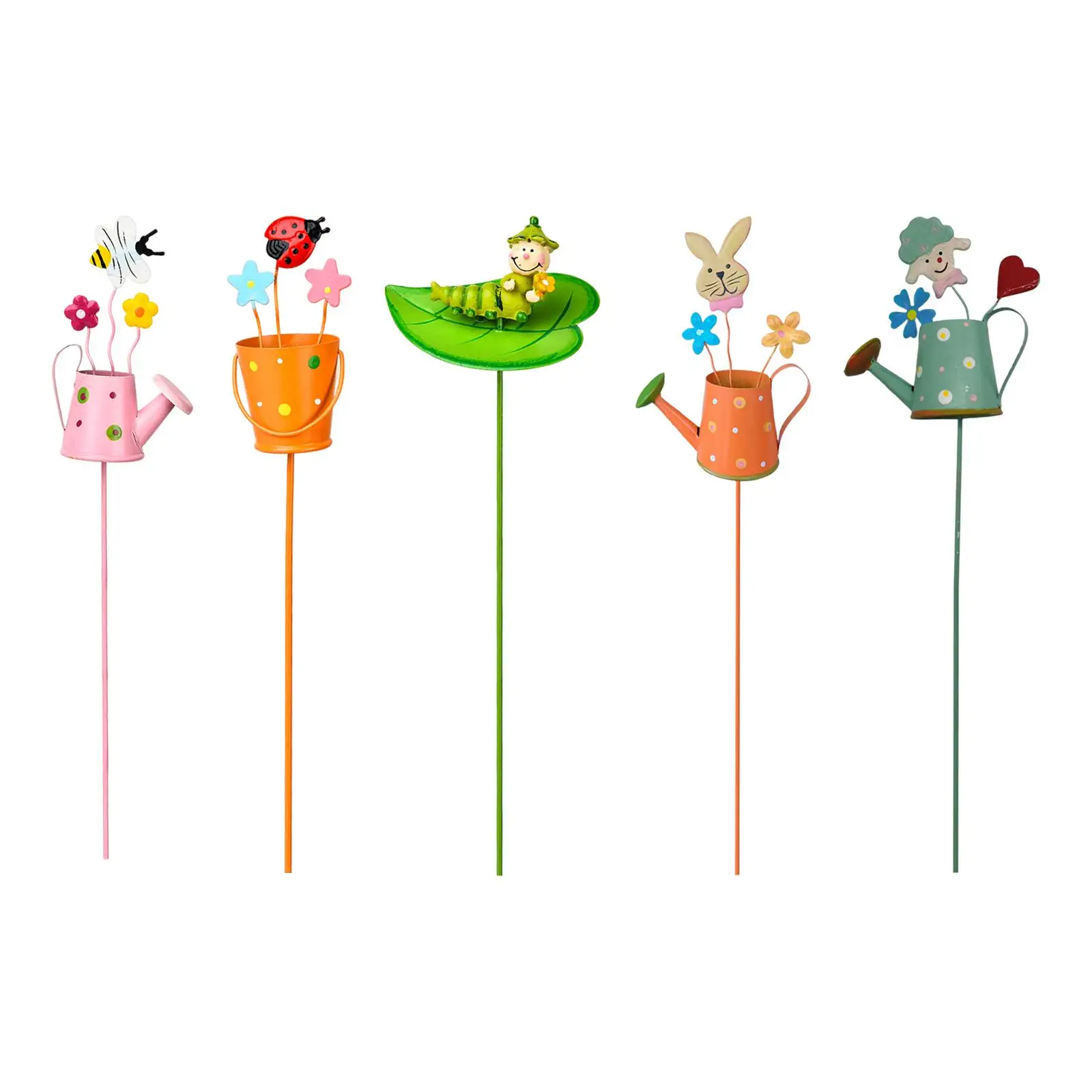 

Metal Plant Sticks Garden Windmill Miniature metal flowers Stick for Garden