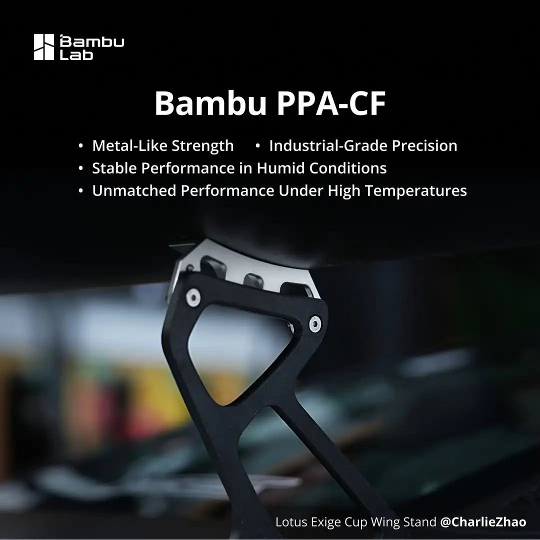 PPA-CF für Bambu Lab Premium Faserverstärktes Nylon PPA CF Filament Engineering 3D-Druck-Filament für Automobilkomponenten – Detail 9