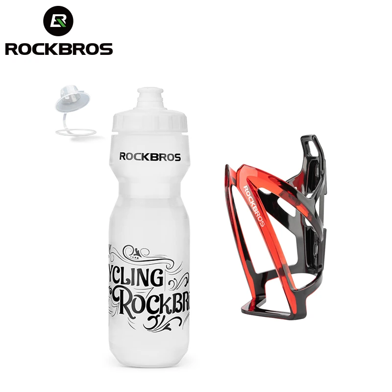 Rockbros Bottiglia D'Acqua Per Bicicletta 750Ml Bottiglia Con Supporto Gabbia Per Bottiglia Sport All'Aperto Ciclismo Bottiglia Bollitore Accessori Pe