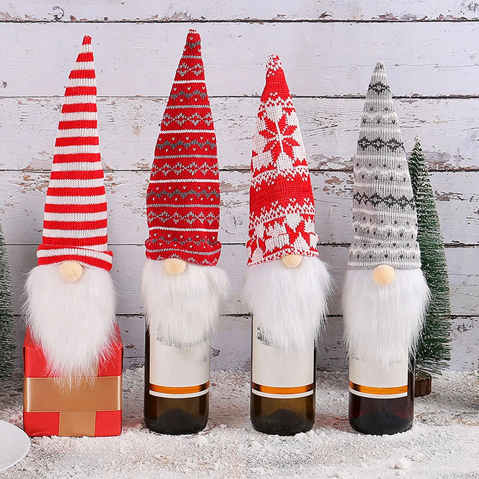 Wine Bottle Cover Christmas Cute Gnome Faceless Doll Festival Party Champagne Bottle Cover Dress Up Xmas wine bottle cover,burlap wine bags
