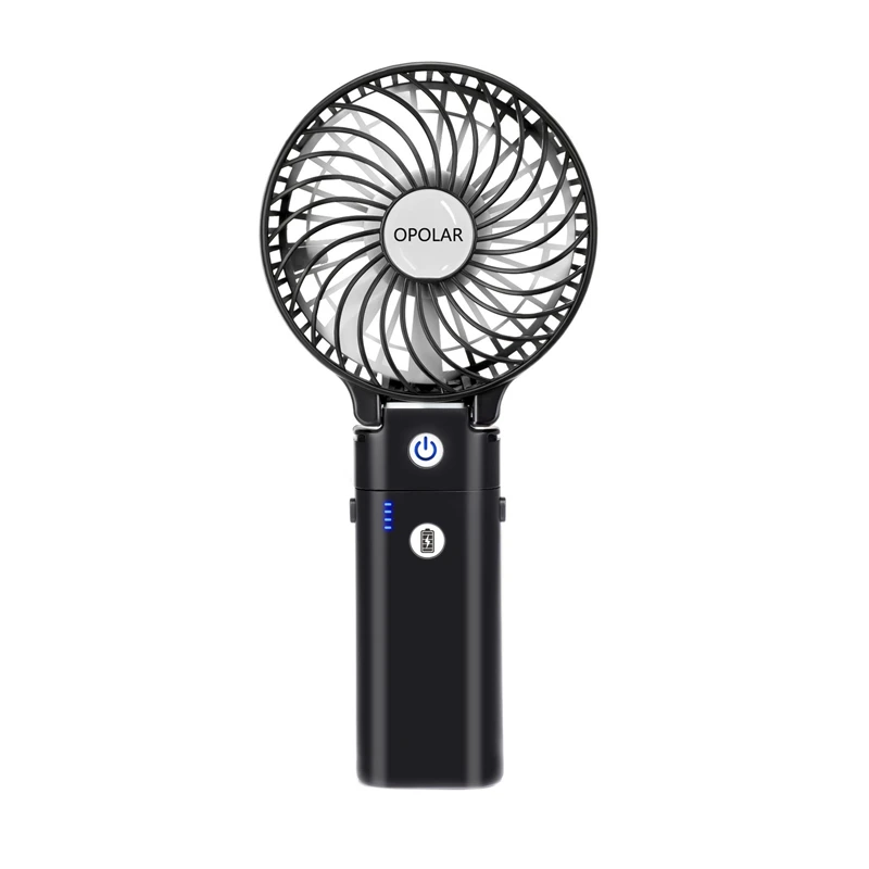 OPOLAR Hand Held Fan 5200Mah USB Rechargeable Fan Small Portable Handheld Fan Foldable Mini Desk