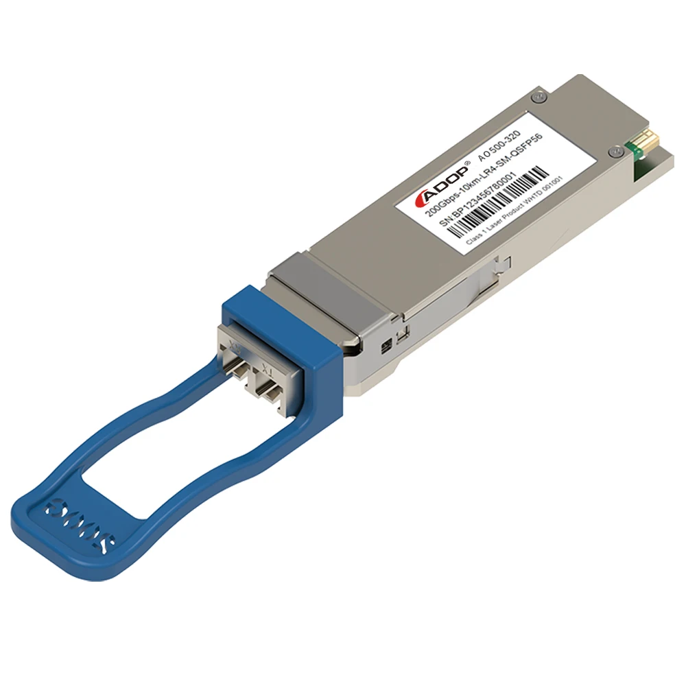 ADOP for Generic Compatible 200GBASE-LR4 QSFP56 1310nm 10km DOM Duplex LC SMF Optical Transceiver Module
