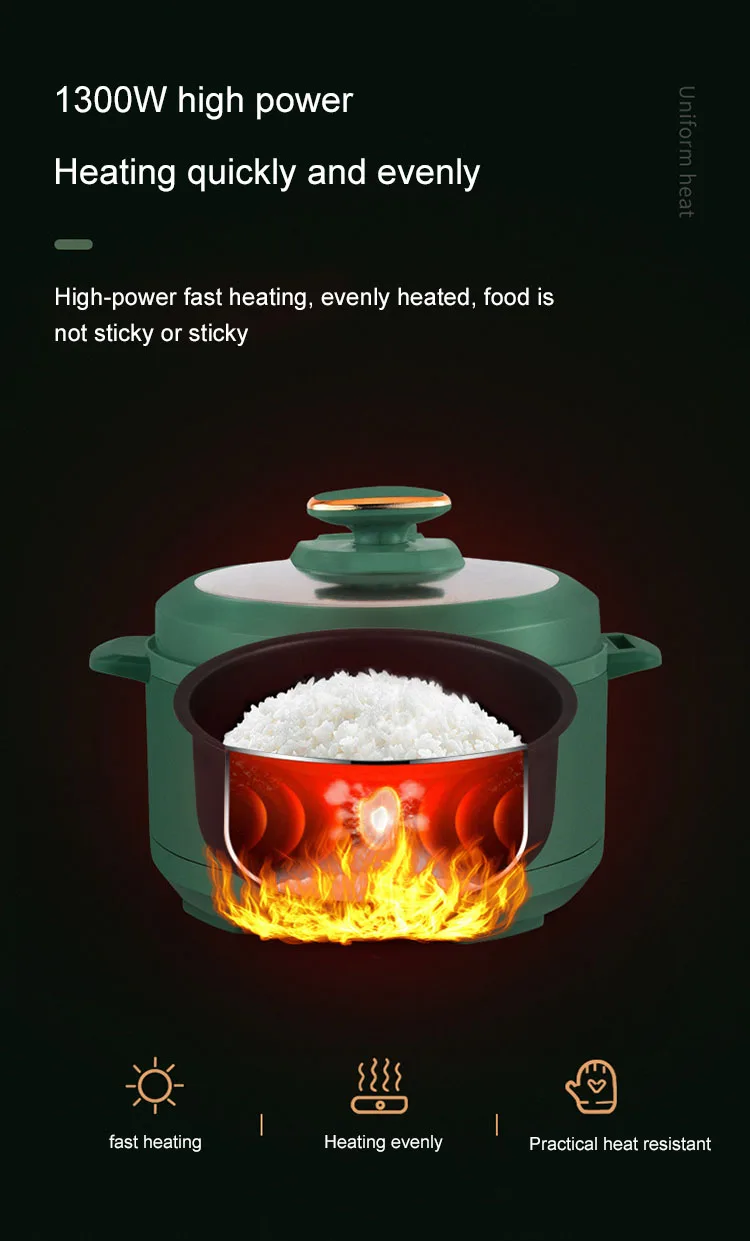 3.5L Electric Pressure Cooker Multifunction Rice Cookers Fully Automatic Heating Pot Non-stick Stew Soup Porridge Kitchen Tools