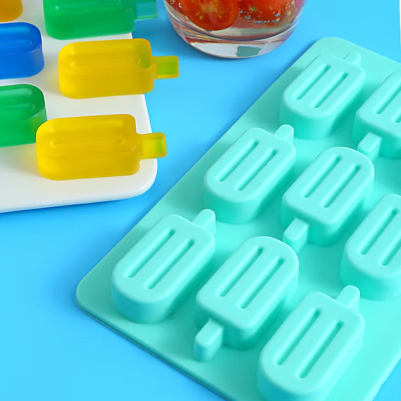 DIY Design Popsicle Mold Homemade Ice Maker Summer Homemade Popsicles Ice Tray Silicone Grid Mold Kitchen Gadgets