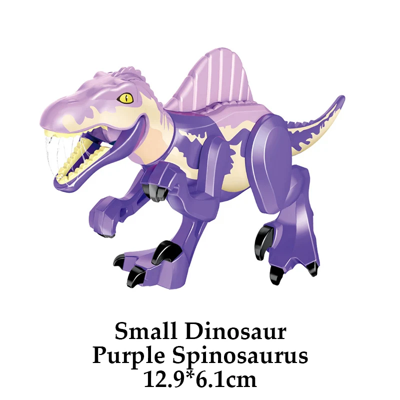 Bloques de construcción de dinosaurios de Jurassic World, Brutal Raptor T-Rex, Triceratops, Indominus Rex, modelo de dinosaurio Velociraptor, figuras de ladrillos, juguetes