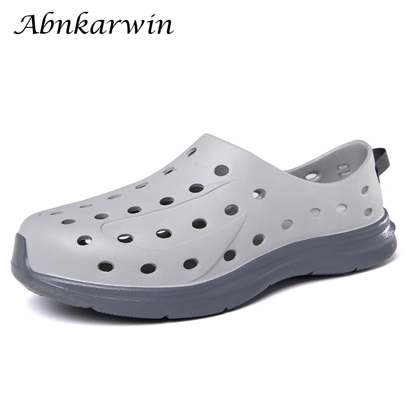

Summer Slip On Rubber Sandals Beach Sandals With Holes Garden Shoes Clogs Zuecos Hombre 2023 New
