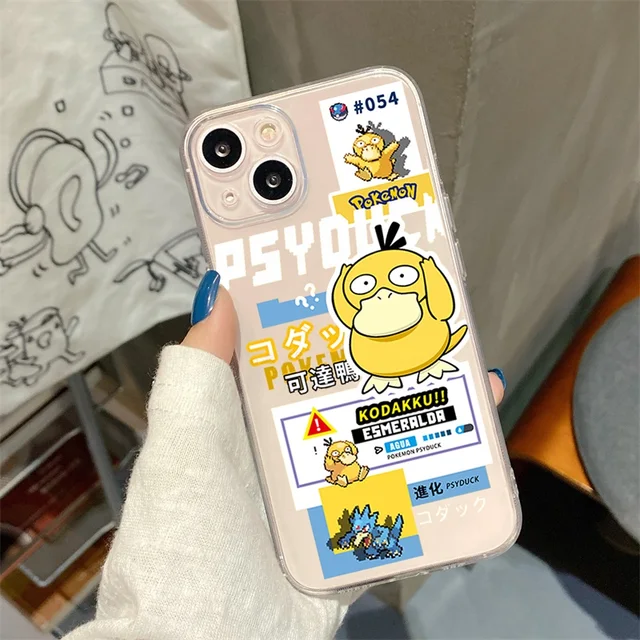 Pokemon Pikachu Phone Case For IPhone 11 12 Pro MAX 7 Plus XS XR XS Max 13 Pro 7 8 6S transparent phone c Hot Silicone Case Gift Clear ST-21852