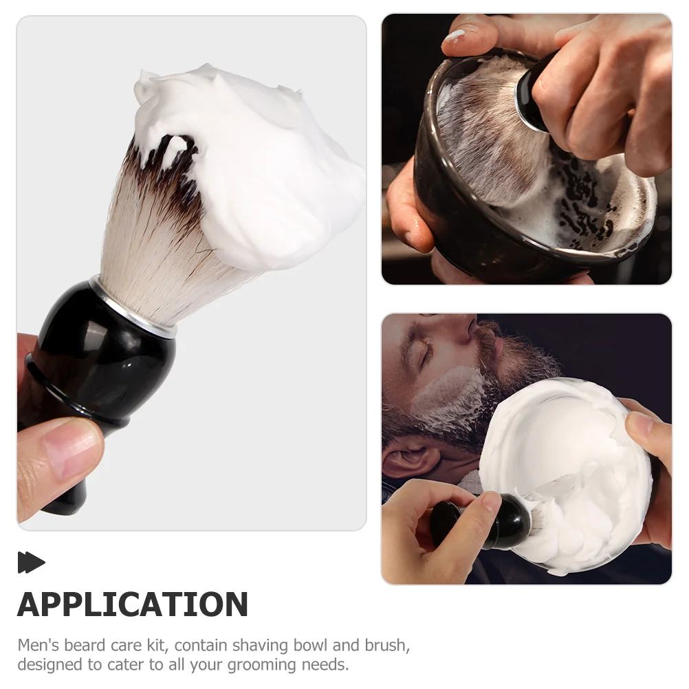 1 Set Men Shaving Mens Mens Razors For Shaving Men Shaving Brush Shaving Bowl Portable Shaving Cleaning Brush Mens Mens Razors