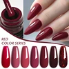 MEET ACROSS12Pcs Red Series Gel Nail Polish With Box Semi Permanent UV Gel LED Nail Art Varnish Manicure Kit Nail Supplies 4