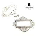 A 55x43mm silver