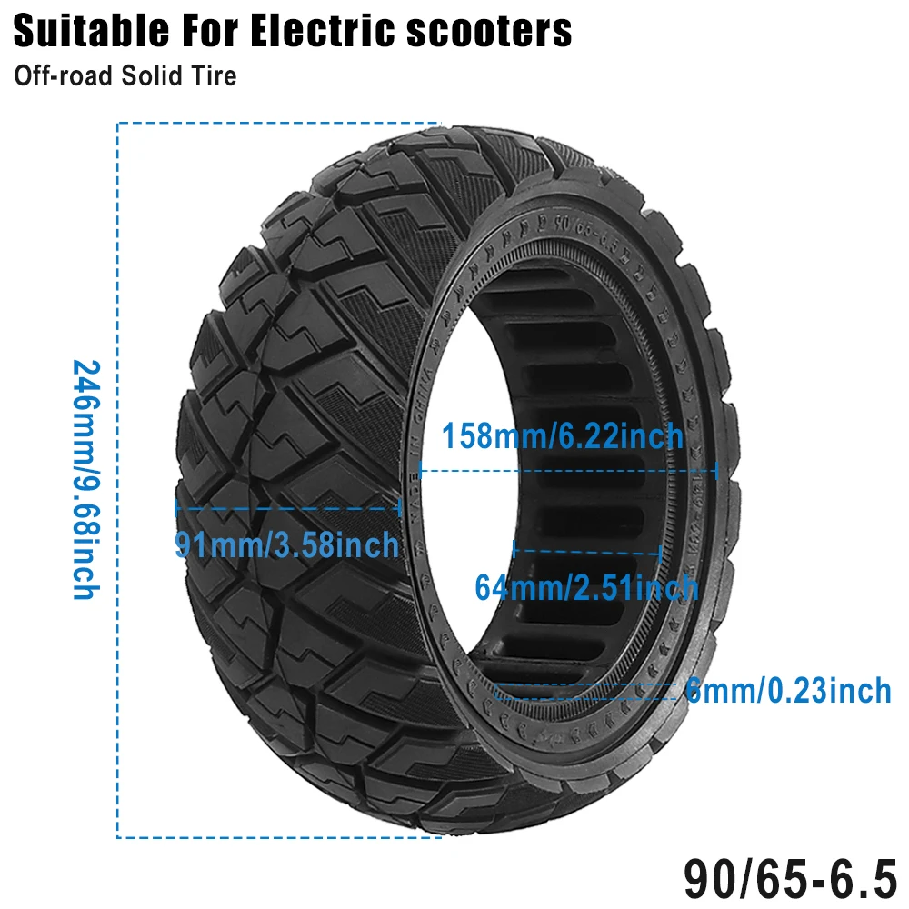 11 Inch 90/65-6.5 -Rode Tubeless Band Voor Zero 11x Elektrische Scooter