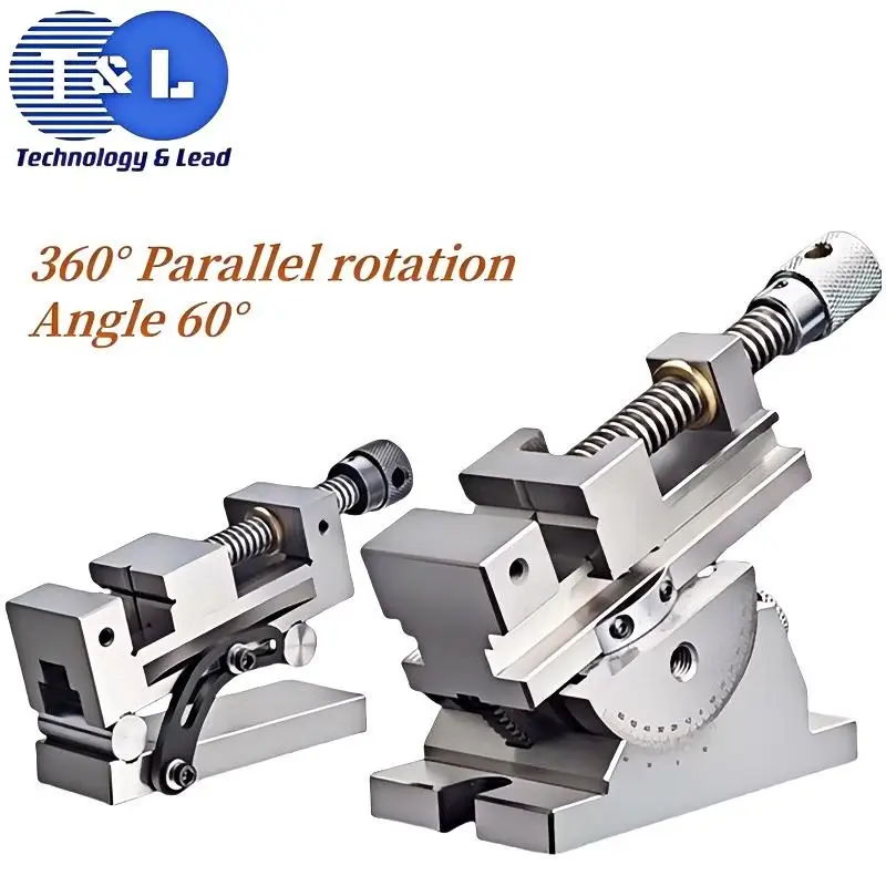 Universal Precision Flat Pliers 360 Degrees Rotation Adjustable Angle Sine Tilting Vice Grinder Manual Force Precision CNC Tools 4