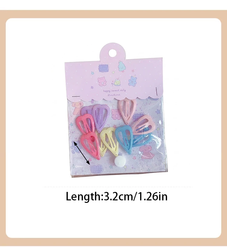 10 Stück/Set Bedruckte Haarspangen für Mädchen, Haarschonende Geometrische Haarklammern mit Frucht- und Blumenmuster, Haaraccessoires für Kinder und Kleinkinder – Detail 7