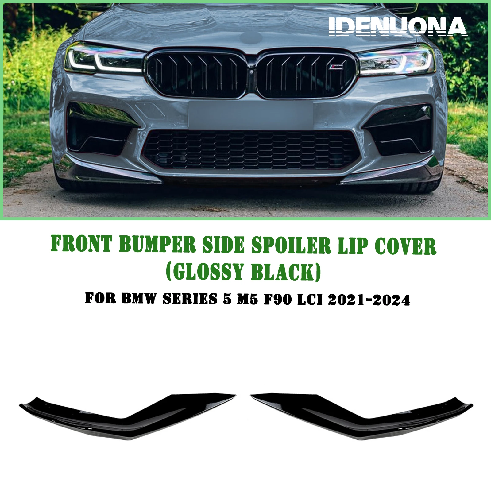 Для BMW F90 M5 LCI 2021-2024 Седан 4-дверный конкурс M5 передний бампер боковой спойлер губа угловая крышка нижний сплиттер защитный комплект