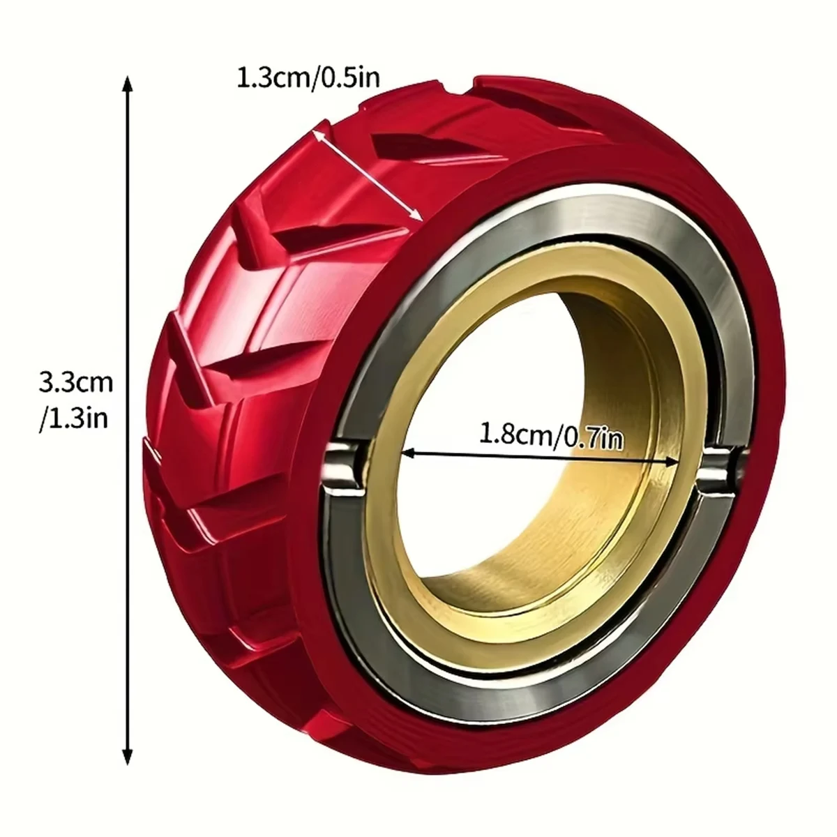 Fidget Toys Anti Stress Ring Slider Magnetic Metal Stainless Steel ADHD