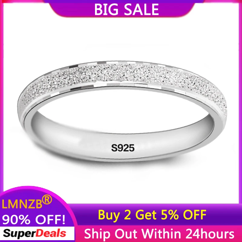 

With Credentials New Fashion Tibetan Silver Frosted Finger Rings for Women Men Wedding Jewelry Top Quality Never Fade LMS07
