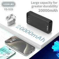 New 20000mAh Large Capacity Power Bank Fast Charging External Battery Comes with 4-Wire Charger LED Display Portable Power Bank 2