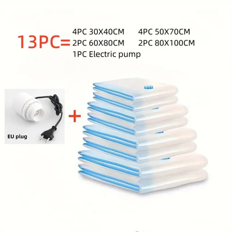 Space-Saving Vacuum Storage Bags with Compression Seal