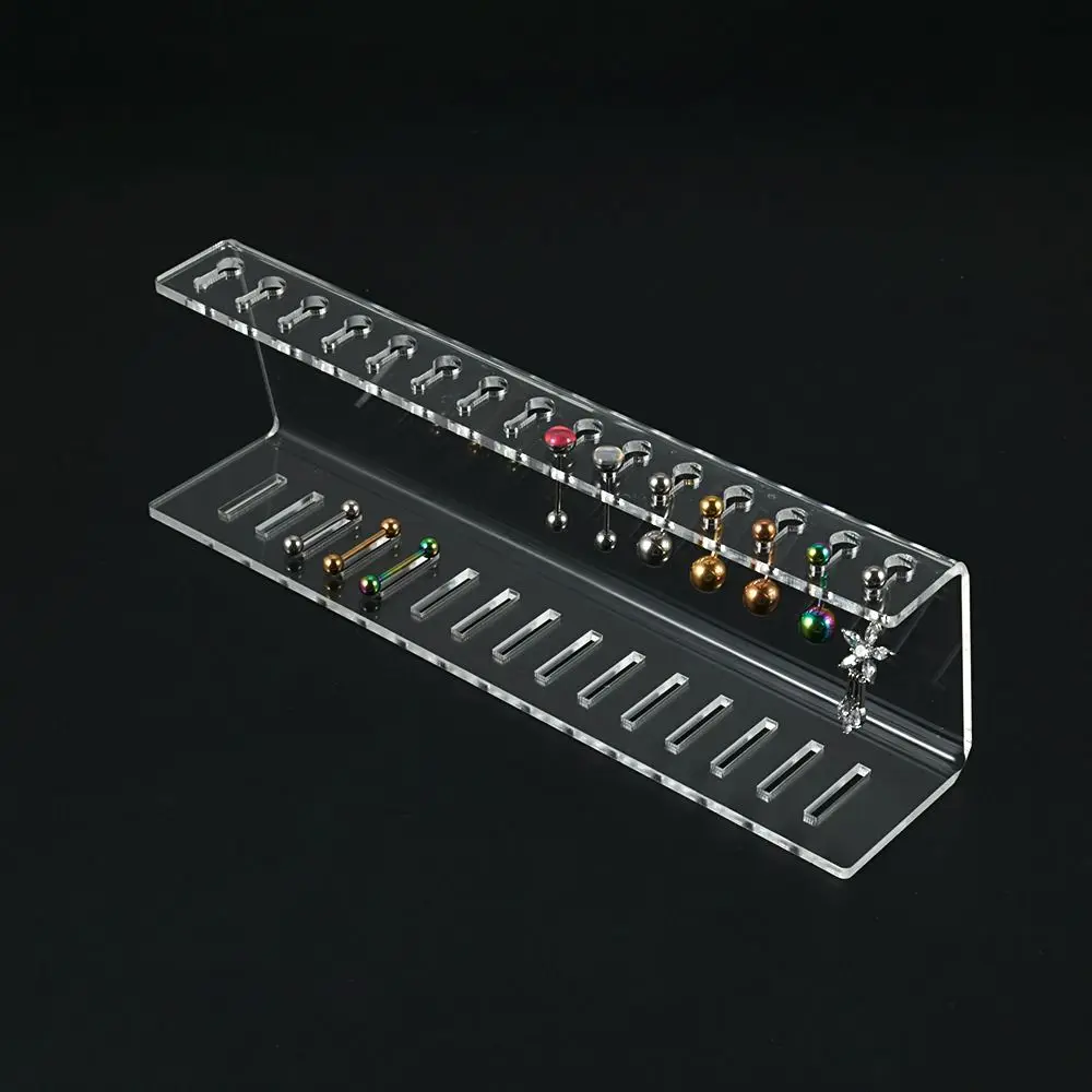

Acrylic Tongue Piercing Polish Rack Body Piercing Jewelry Display Jewelry Display Rack Earring Stand Nipple Ring Storage Frame
