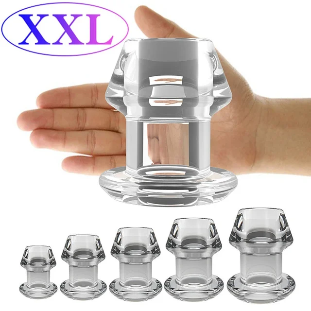 Hohl Butt Plug Mit Einsatz Anal Plug/Tunnel/Spielzeug Riesige Anal Speculum Anus Dilatator SM Einlauf Sex Spielzeug 1