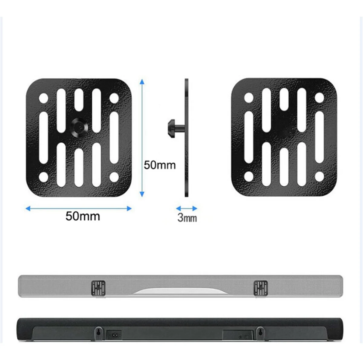 SoundBar Wall Mount Brackets for Yamaha SR-C20A YAS-207 YAS-209 YAS-108 YAS-109 Soundbar for Sony HT-G700 Speaker