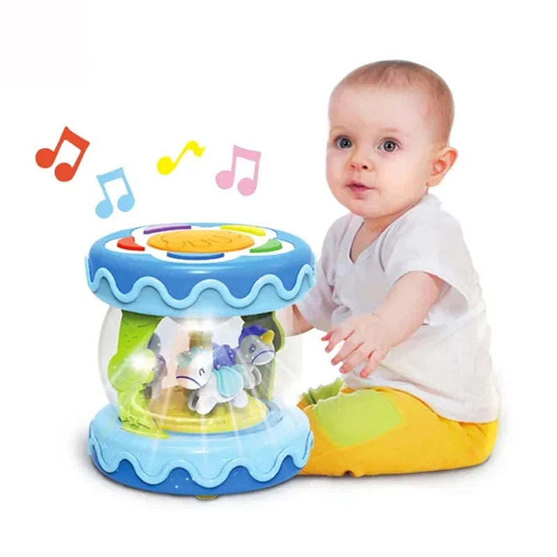 Flash Drum Toy Toddler Toys Early Educational Drum Machine musical instrument 2