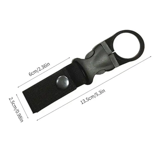 Set Di 6 Portaborraccia Con Moschettone - Gancio In Silicone Per Bottiglie D'Acqua - Ideale Per Trekking E Sport - Foto 2