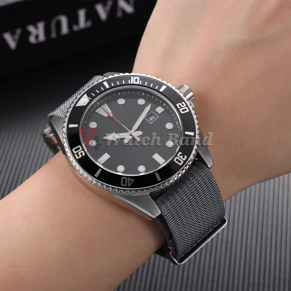 Premium Woven Nylon Sport Watchband - One Piece Weave Strap, High Quality Fabric