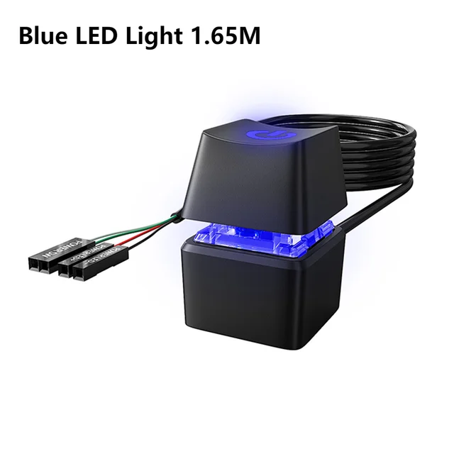 Desktop Computer Power Button Switch LED Light External Computer Power ...