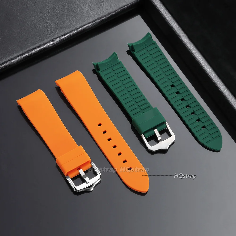Deluxe Waterproof Sport Silicone Watch Strap - Curved End Wristband Accessory