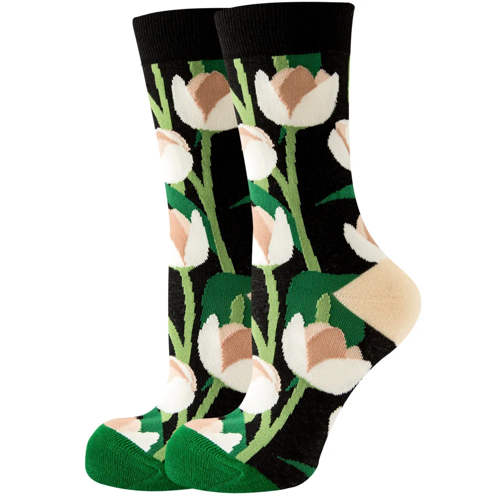 High-Quality Kawaii Cartoon Animal & Fruit Trendy Women's Socks - Harajuku Happy Collection