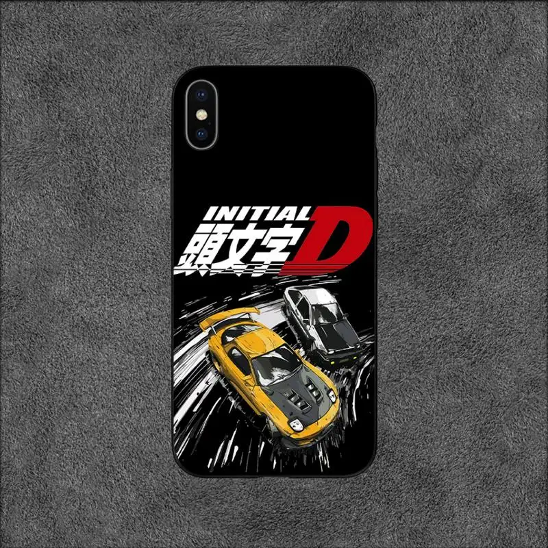Classic Japan Cartoon Initial D Silicon Soft Shell Phone Case