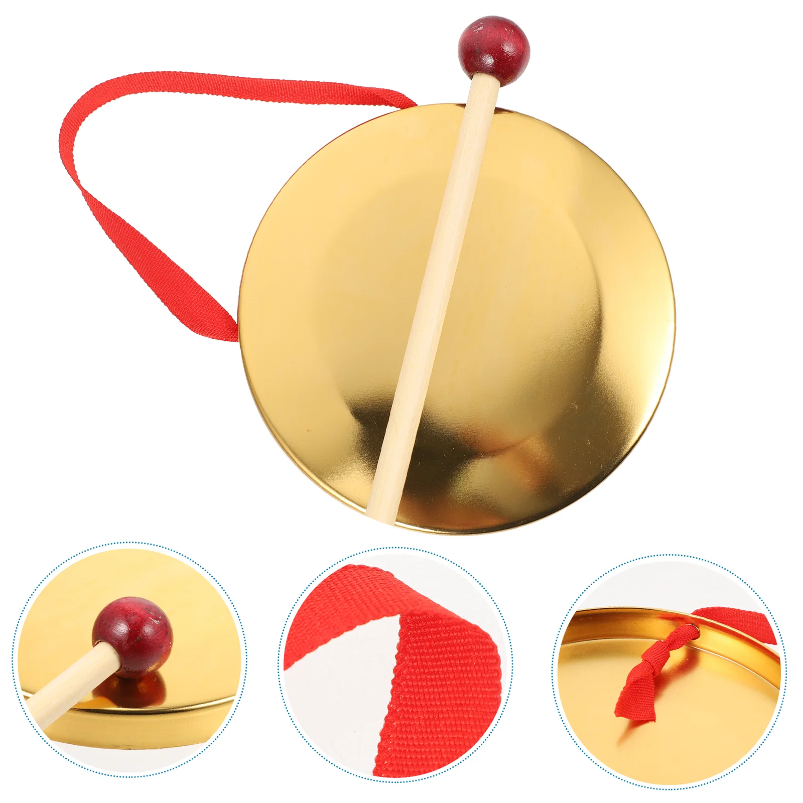 Mini Hand Copper Strong Material Crisp Sound Party Gift Percussion Chinese Gong Mini Gong Copper Instrument Musical