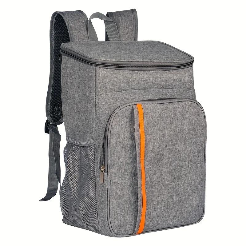 Backpack with large capacity insulation layer, suitable for outdoor camping and picnicking