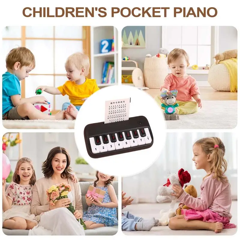Portable Kid Pocket Piano Music Instrument For Trip 15 Keys Educational Musical Instrument Music Play For Beginner birthday gift