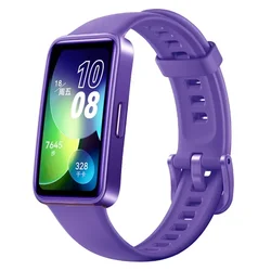 Silicone Sport Wristband Replacement - Soft Strap Accessory - Huawei band 10 (10 Purple)