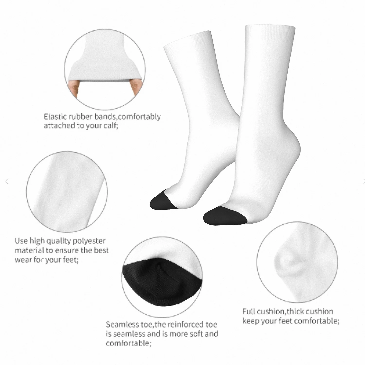 Just A Girl Who Loves Holstein Cows Socks Black Socks Sport Socks