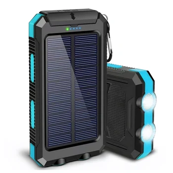 Solar Power Bank 10000mAh Waterproof Fast Charging
