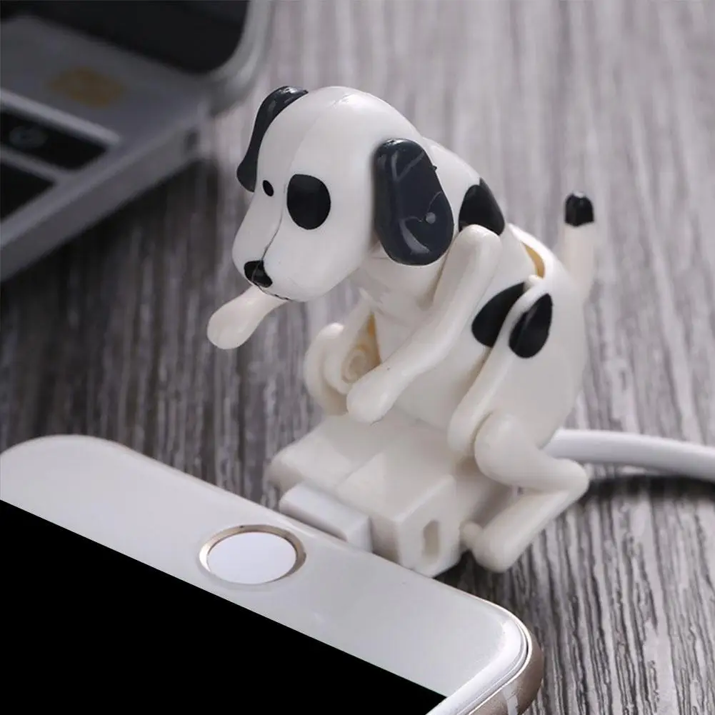 참신한 흔들흔들 강아지 모양 충전 케이블, 1.2m USB-C 고속 충전 및 데이터 전송 코드, 재미있는 인터랙티브 장난감 스타일 케이블