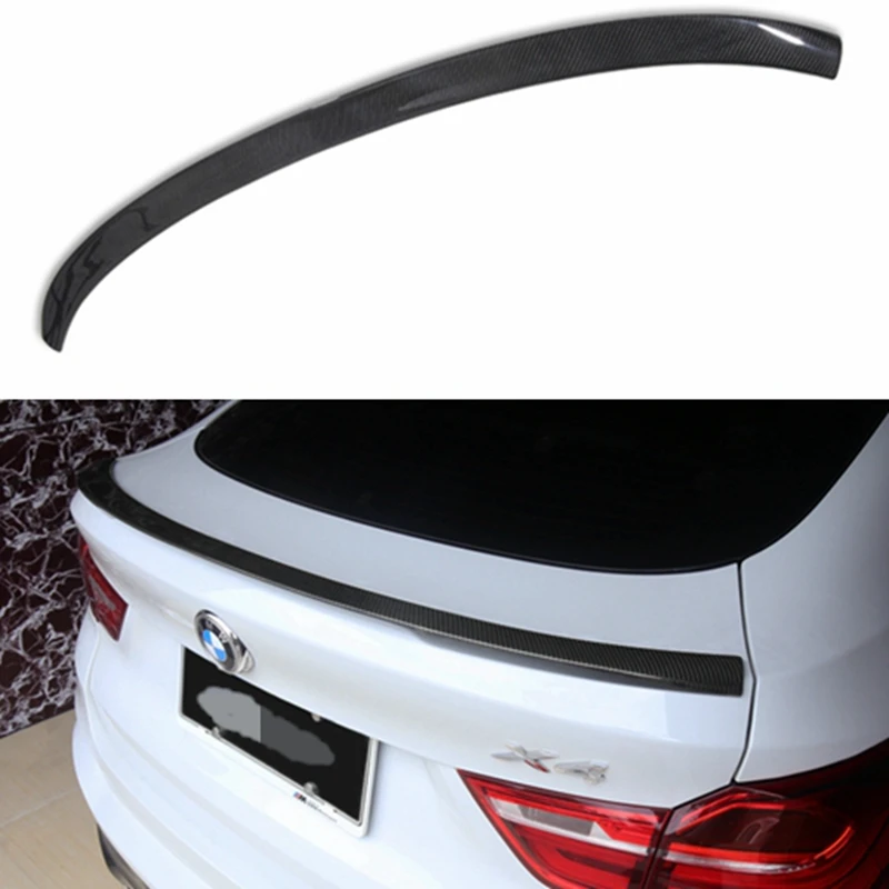 

Spoiler A Style carbon fiber Material Car Rear Wing unpaint Color Rear Spoiler For BMW X4 F26 Spoiler 2014 2015 2016