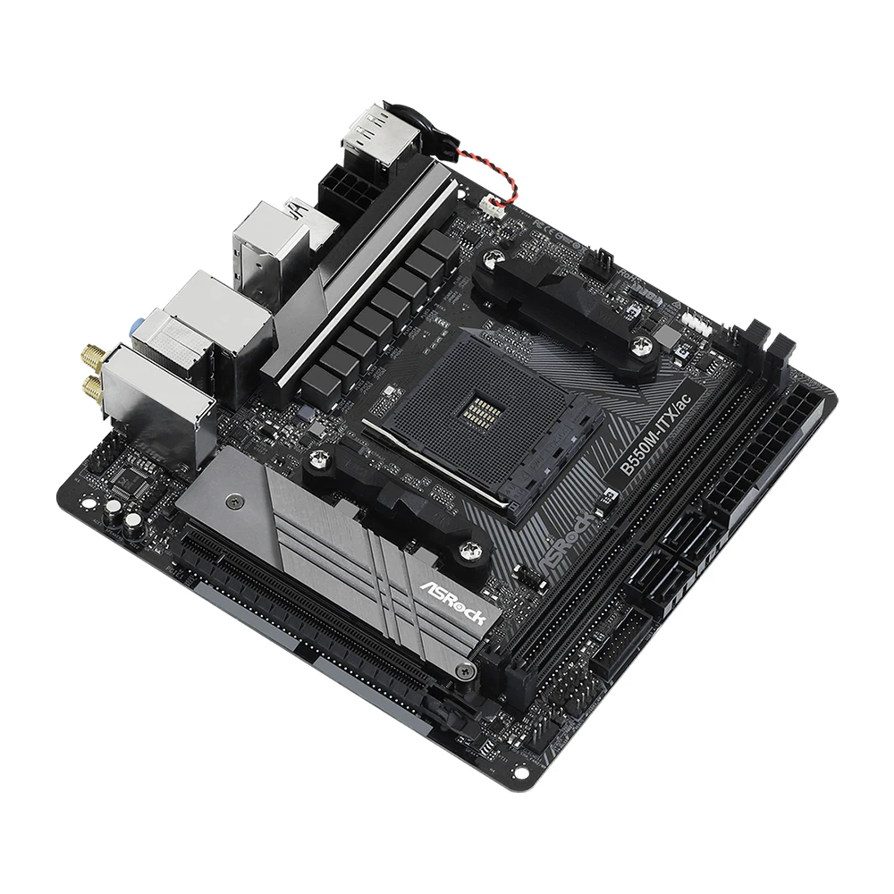 ASRock B550M-ITX/AC Motherboard AMD AM4 Support R5 5600